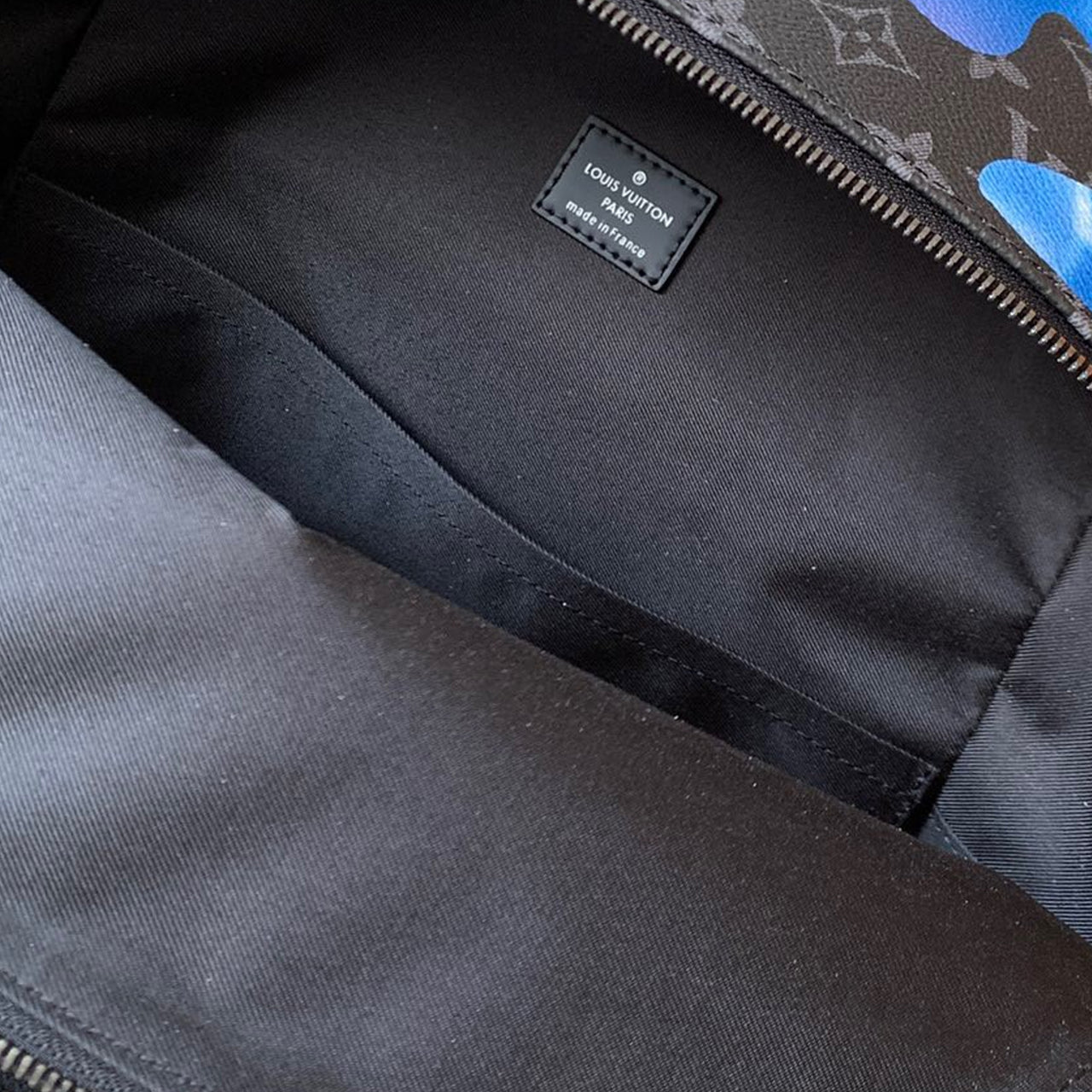 LOUIS VUITTON Discovery Sunrise Monogram Backpack Black/Grey/Multi