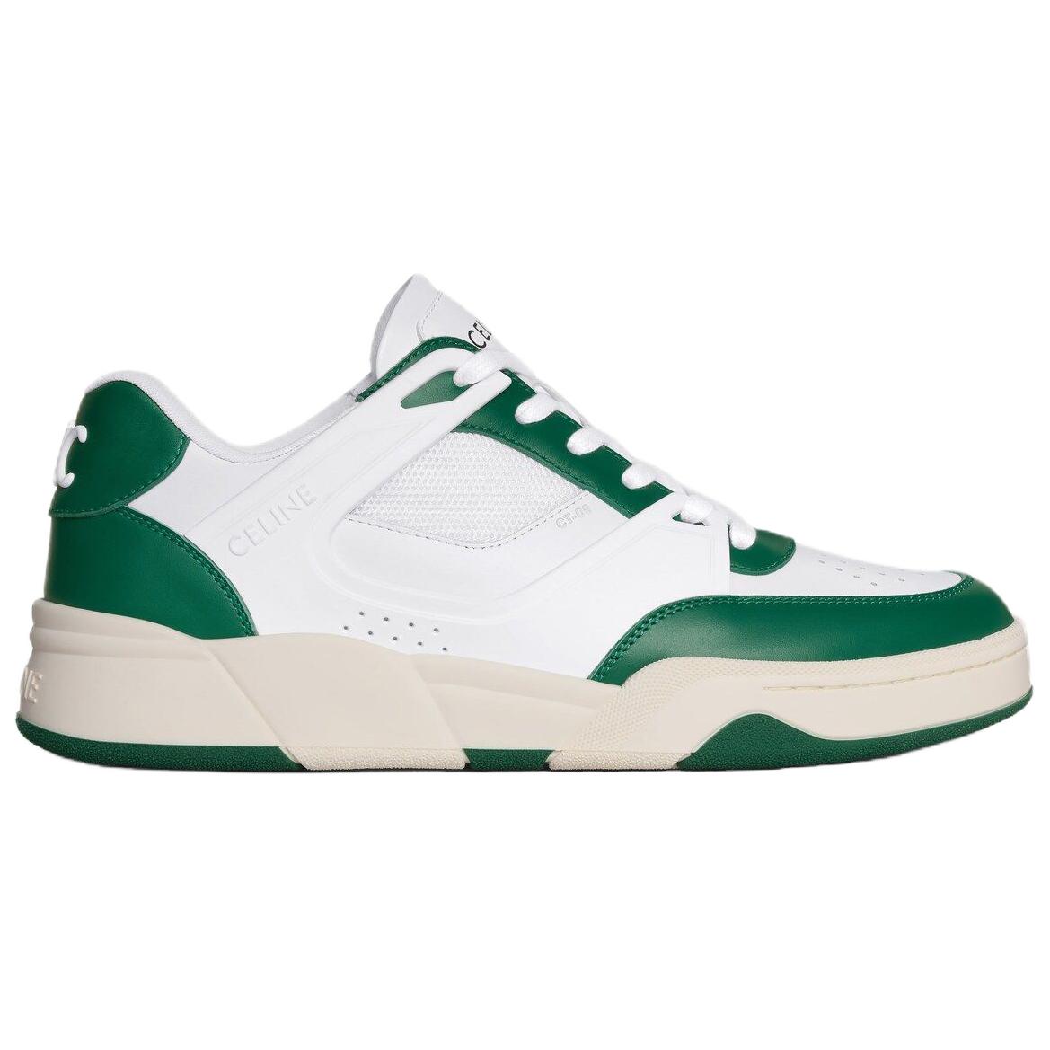 CELINE Trainer CT 09 Low Top Skateboard Shoes Men's White Green