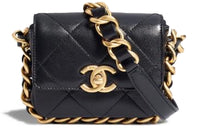 CHANEL Sheepskin Camera Bag Handbag Shoulder Bag Crossbody Bag Mini Women's Black