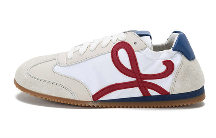 LOEWE Ballet Runner Slip Resistant, Breathable, Moisture Wicking Low Top Running Shoes Women's White Blue Tail