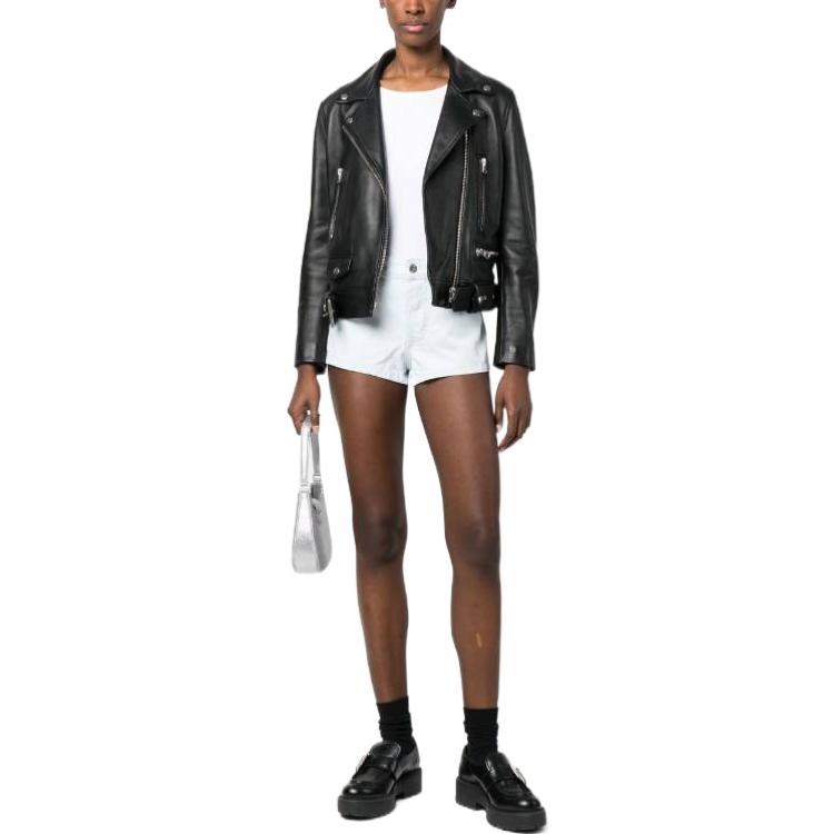 MIU MIU SS23 Denim Shorts Women's Sky Blue