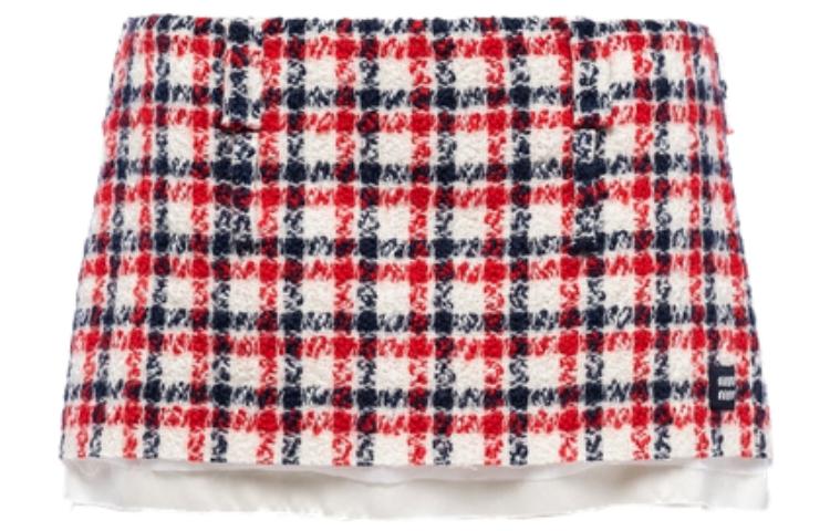 MIU MIU Casual Short Skirts Women's Red