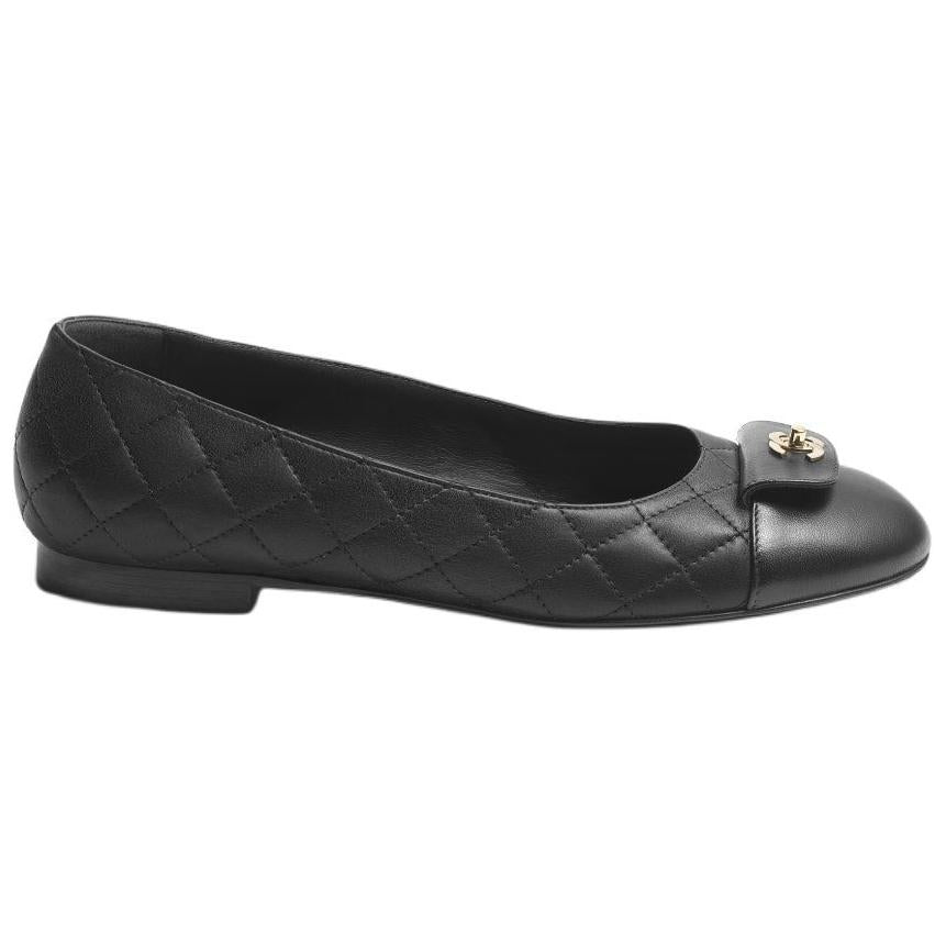 CHANEL 24B Casual Single Shoes Women's Black