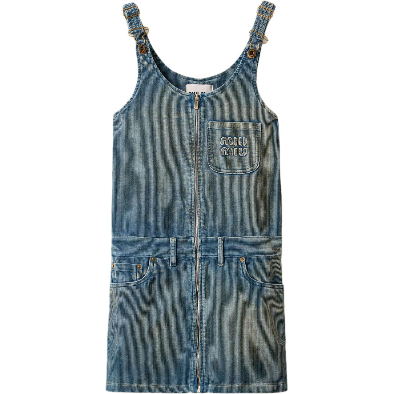 MIU MIU Sleeveless Dress Women's Sapphire Blue