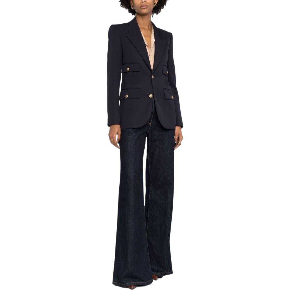 SAINT LAURENT Single-breasted Wool Blazer