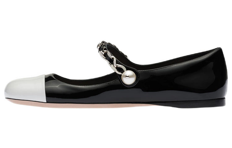 MIU MIU Casual Single Shoes Women's Black White