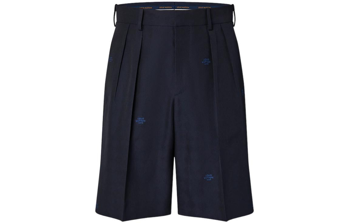 LOUIS VUITTON New Quarterly Products Of LV Casual Shorts Men Marine Blue