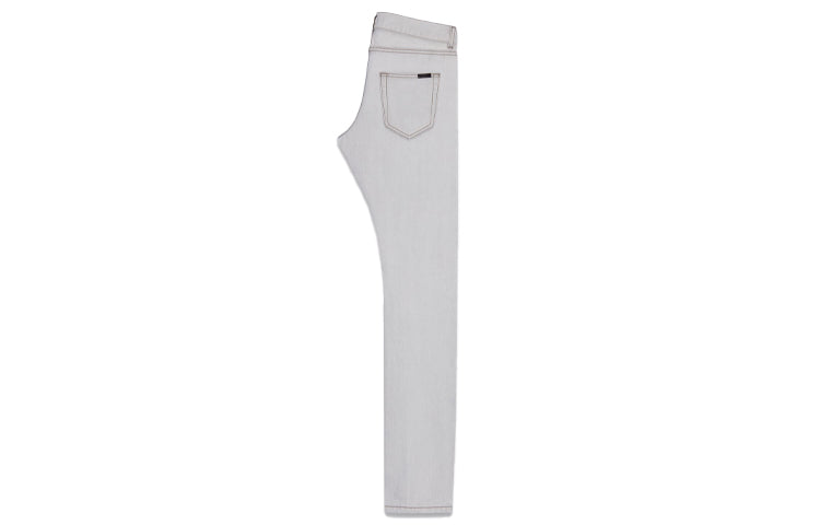 SAINT LAURENT Jeans Men's Gray White