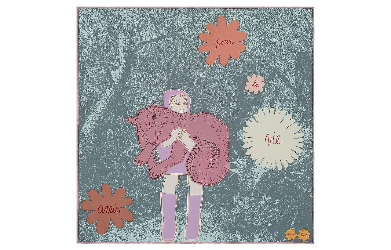 HERMES Silk Scarves Women's Multicolor