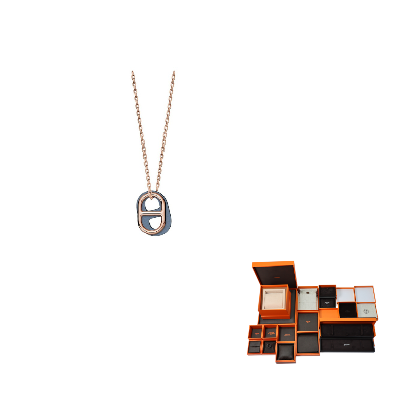 HERMES O'Maillon Alloy/Silver Plated/Gold Plated Necklaces Women's