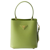 PRADA Prada Saffiano Calfskin Shoulder Bag Crossbody Bag Handbag Mini Women's Lawn Green