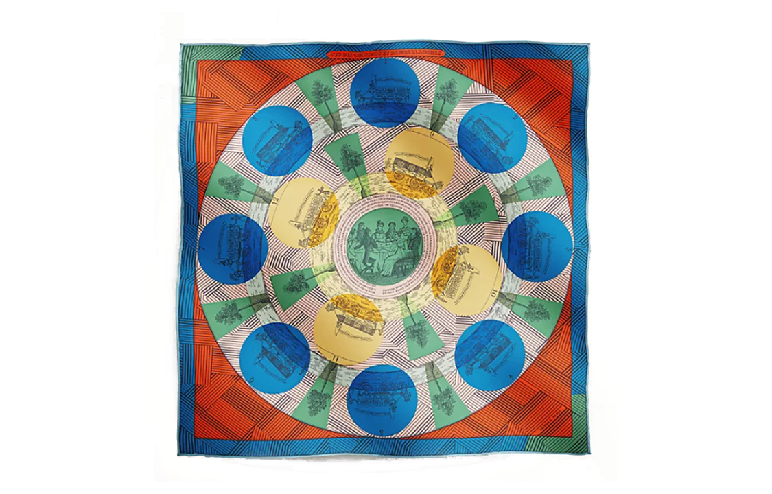 HERMES Silk Scarves Women's Multicolor