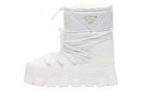 PRADA Warm Short Snow Boots Unisex White