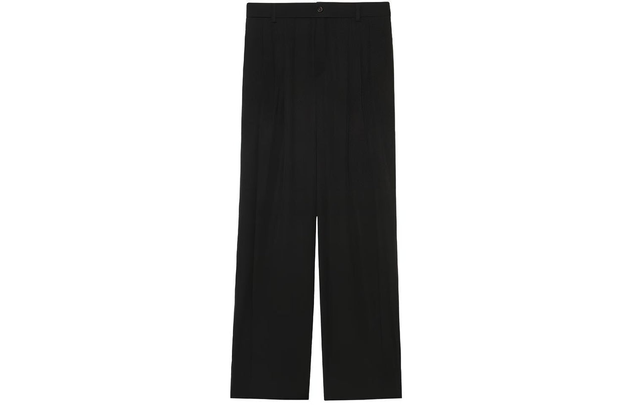 SAINT LAURENT High-Waisted Wide Leg Trousers