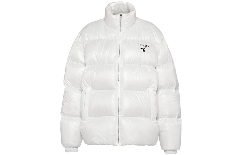 PRADA Re Nylon Hooded Down Jacket 'White'