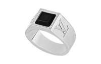LOUIS VUITTON Lv Onyx Signet Ring