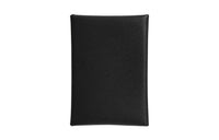 HERMES Calvi Duo Chamkila Goat Skin Card Holder Mini Women's Black