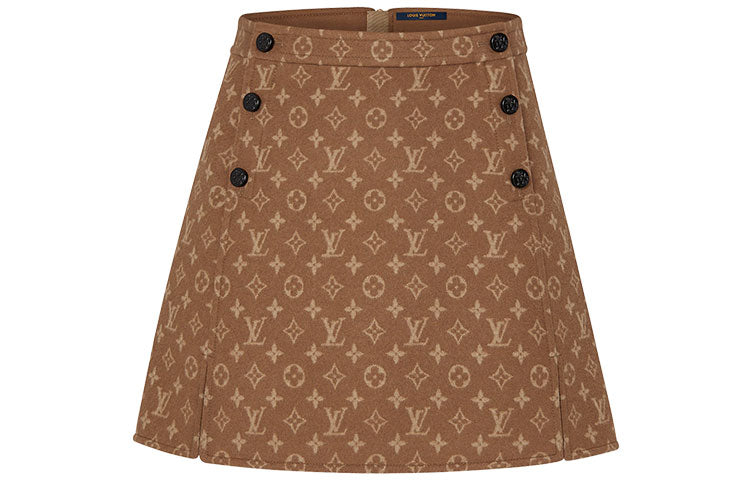 LOUIS VUITTON Casual Short Skirts Women's Brown