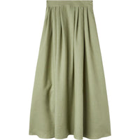 Loro Piana Casual Long Skirts Women's Green Tea Rice Cake