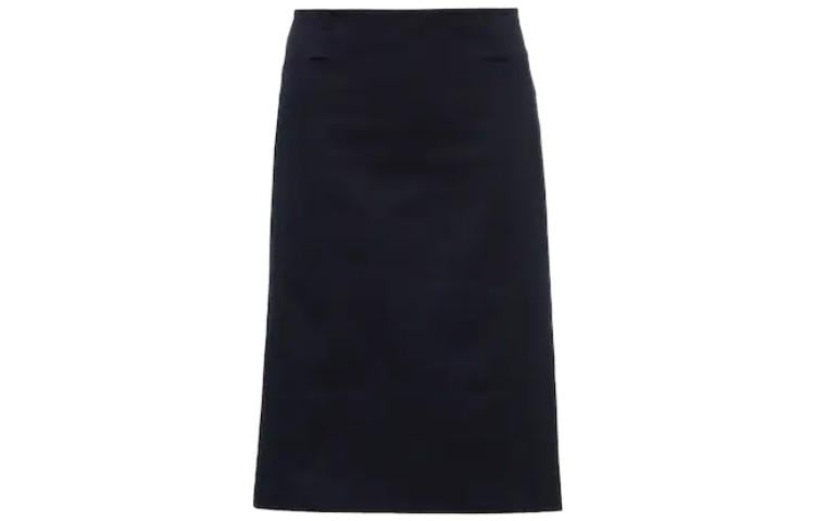 MIU MIU Casual Long Skirts Women's Navy Blue