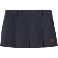 MIU MIU Casual Short Skirts Women's Marine Blue