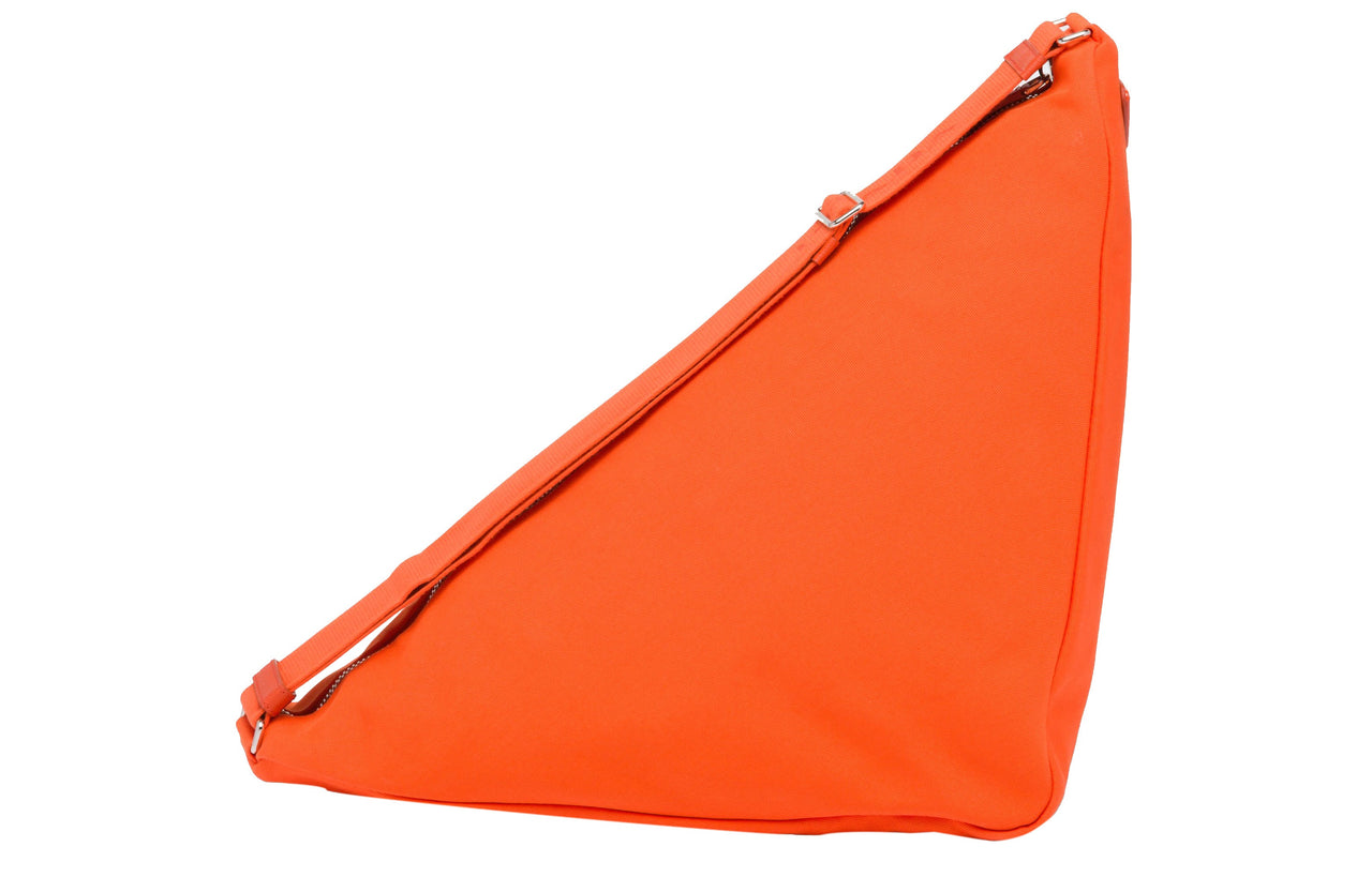 PRADA Canvas Triangle Bag Orange