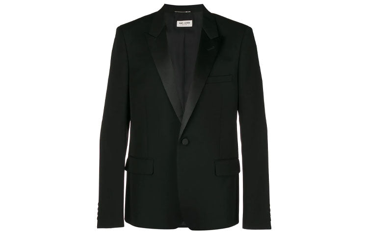 SAINT LAURENT Single Breasted Tuxedo Jacket