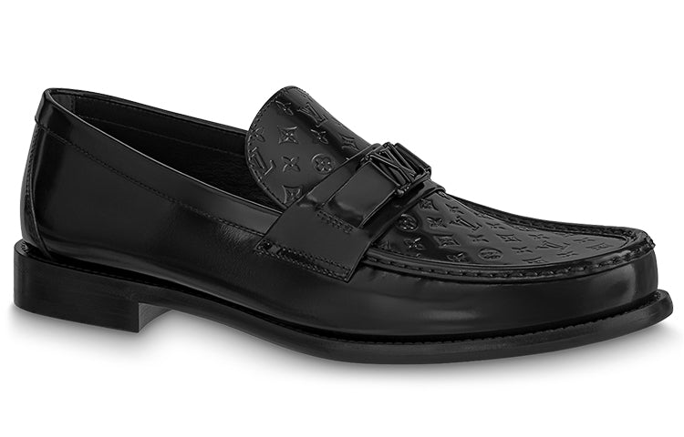 LOUIS VUITTON Major Loafers 'Black With Top Monogram'