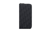DIOR Oblique Jacquard Wallet Men's Black