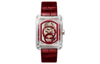 CHANEL BOY · FRIEND Wrist Watch Manual Mechanical Movement Crocodile Leather Strap 37*28.6mm Cut Out Dial Women's