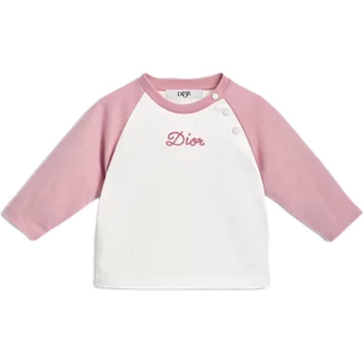 DIOR T Shirt Long Sleeved T Shirt Ivory Infant And Toddler