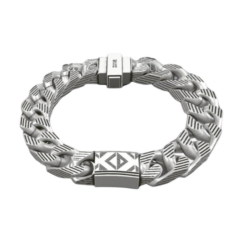 DIOR Brass Bracelets Men's Silver