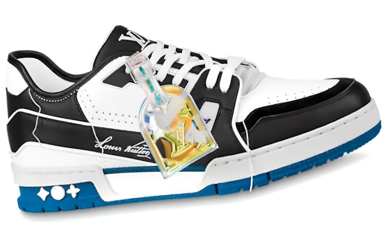 LOUIS VUITTON Lv Trainers Black Blue WHite'