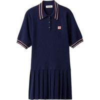 MIU MIU FW24 Short Sleeved Dress Women's Blue