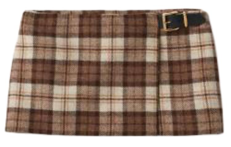 MIU MIU Casual Short Skirts Women's Brown