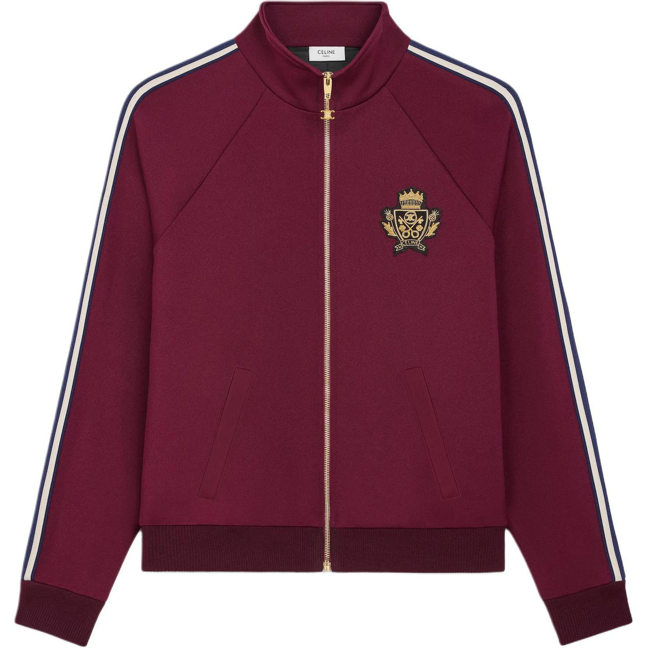 CELINE Blason Tracksuit Jacket In Double Face Jersey