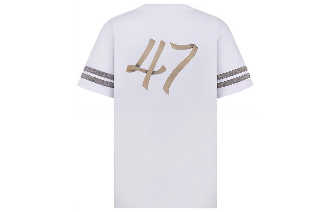 DIOR Relaxed Fit Ribbon Logo T Shirt