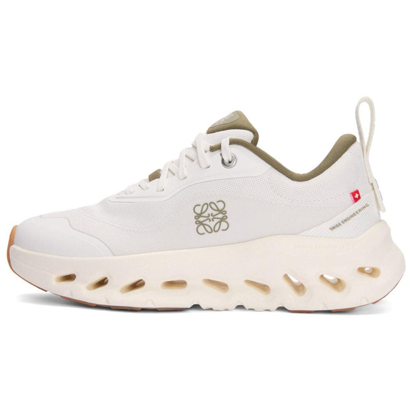 On x LOEWE Cloudtilt 2.0 Low Top Casual Shoes Women's White Green