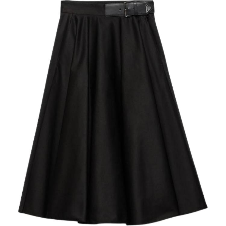 PRADA Casual Long Skirt Women's Black