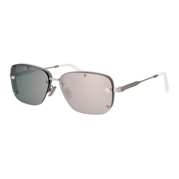 DIOR Metal Square Sunglasses Men's Silver
