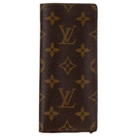 LOUIS VUITTON Canvas Eyeglass Cases Unisex Umber