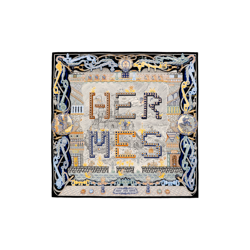 HERMES Silk Scarves Women's Multicolor