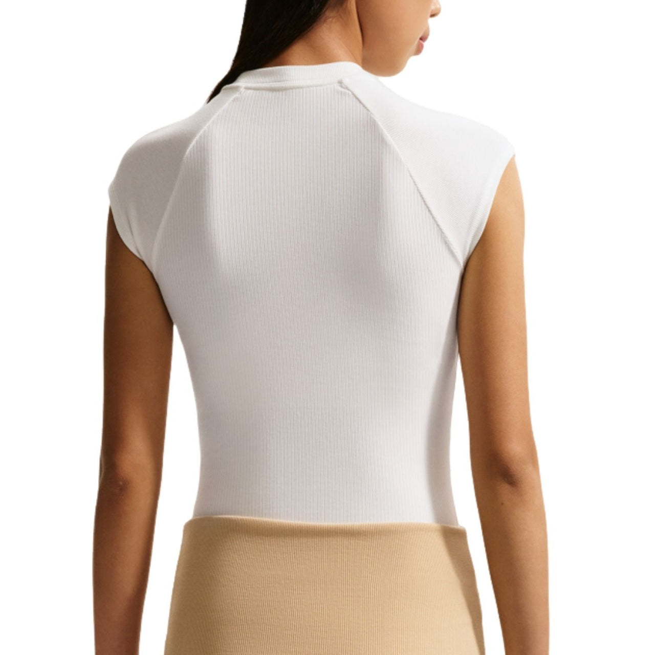 (WMNS) Nike Sportswear Tight Ribbed T-Shirt 'White' IF0243-133