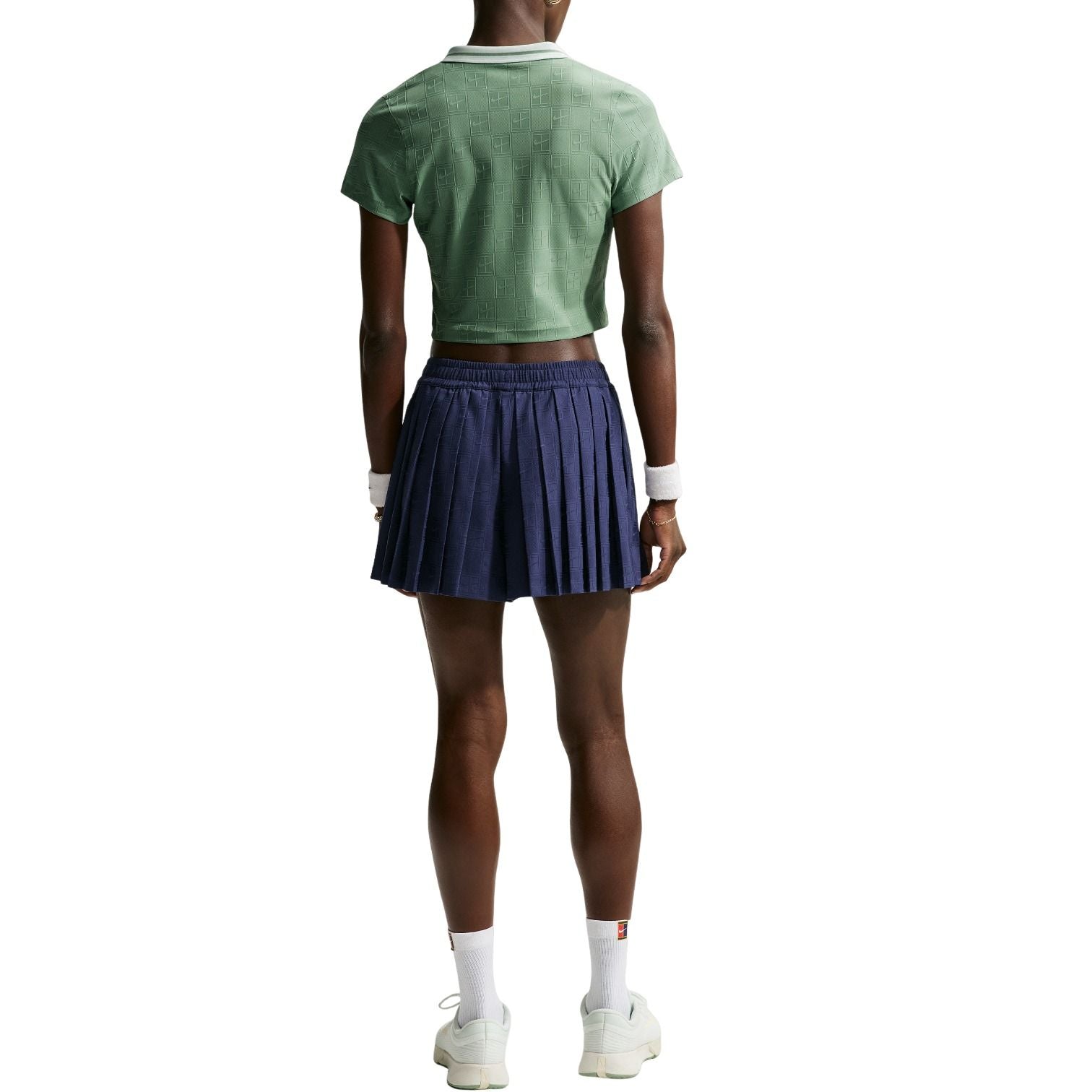 (WMNS) Nike Court Collection Dri-FIT Cropped Polo 'Steam Barely Green' IB0772-006