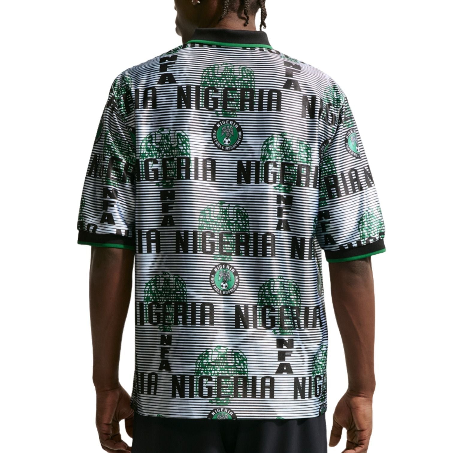 Nike Nigeria Energy Dri-FIT T-Shirt 'White Black Pine Green' IH1278-100