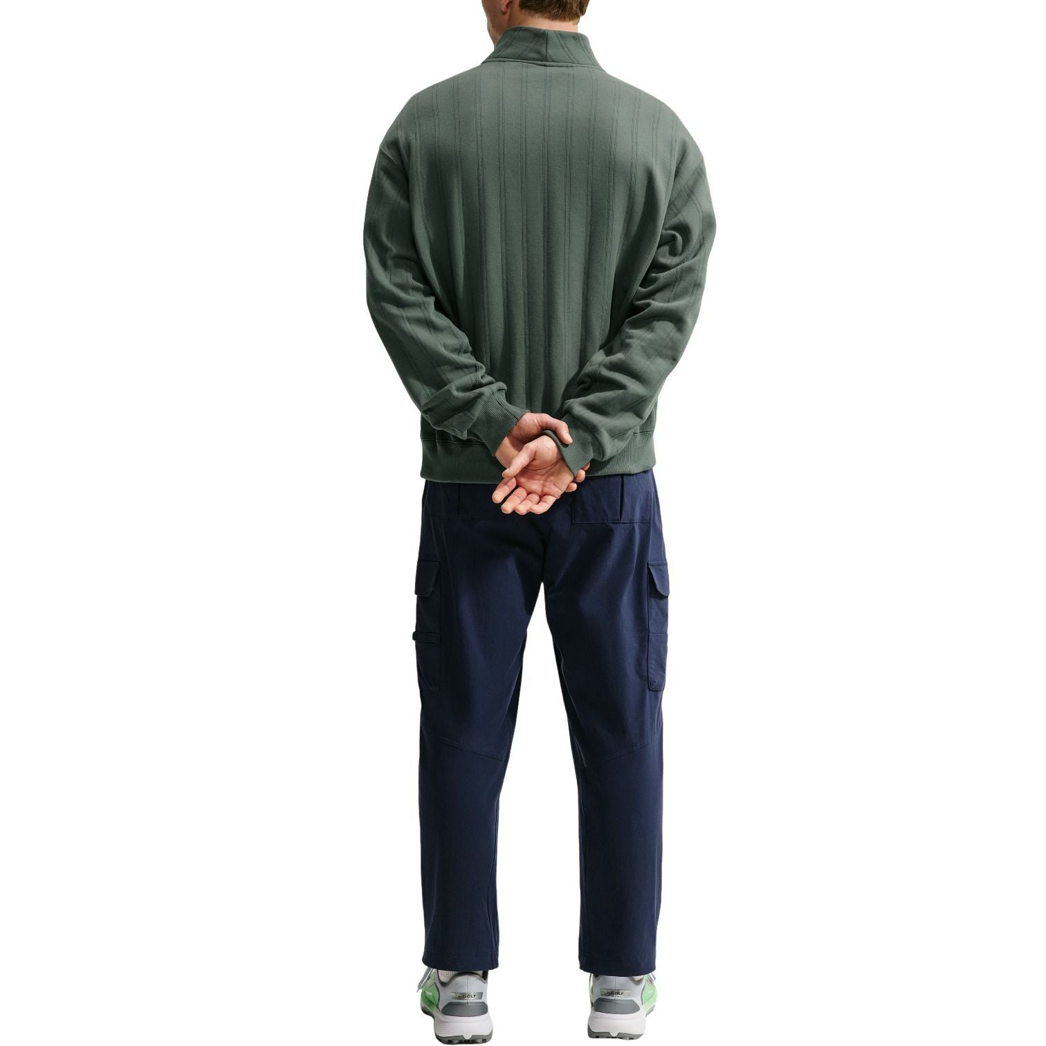 Nike Fairway Fresh Therma-FIT Oversized 1 2-Zip Golf T-Shirt 'Camo Green Limestone' II0770-303