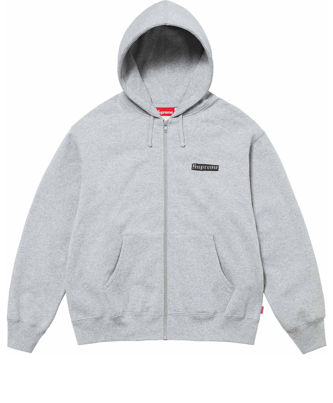 Supreme Spread Zip Up Hooded Sweatshirt 'Grey' SUP-SS24-037