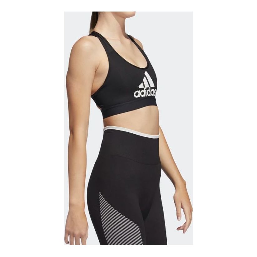 (WMNS) adidas DonAsia Sizing 't Rest Badge of Sport Bra 'Black White' EA3298