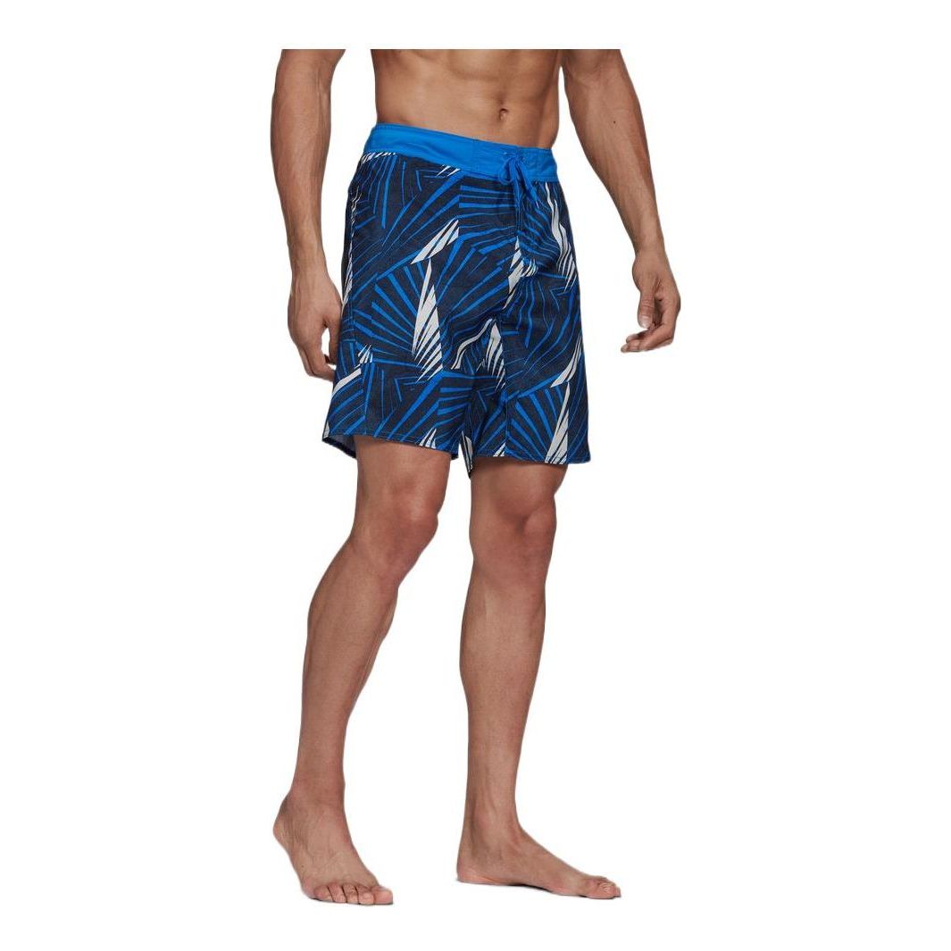 adidas Graphic Tech Swim Shorts 'Blue White' FJ3908
