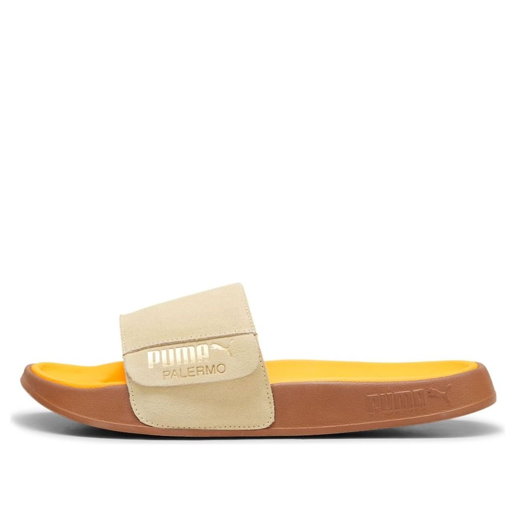 PUMA Leadcat 2.0 Palermo Foil Slides 'Creamy Vanilla Puma Gold Tangerine-Gum' 399041-01